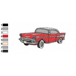 Classic Cars 24 Embroidery Design